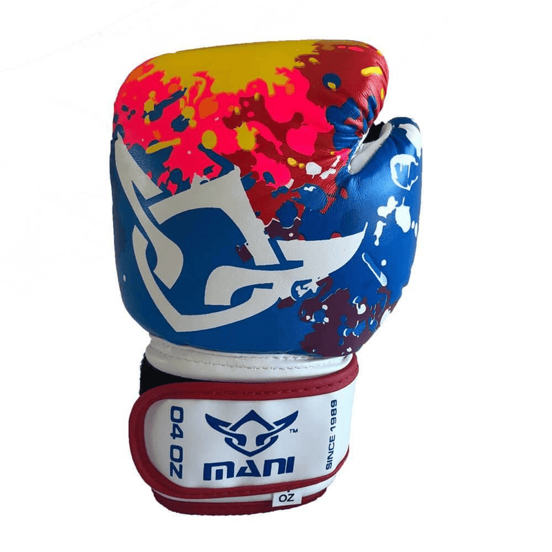 Mani Multi Colour Kids Boxing Gloves, 4oz