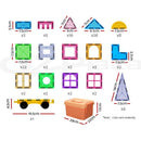 Keezi 100pcs Kids Magnetic Tiles Blocks Building Educational Toys Children Gift - ONLINE ONLY