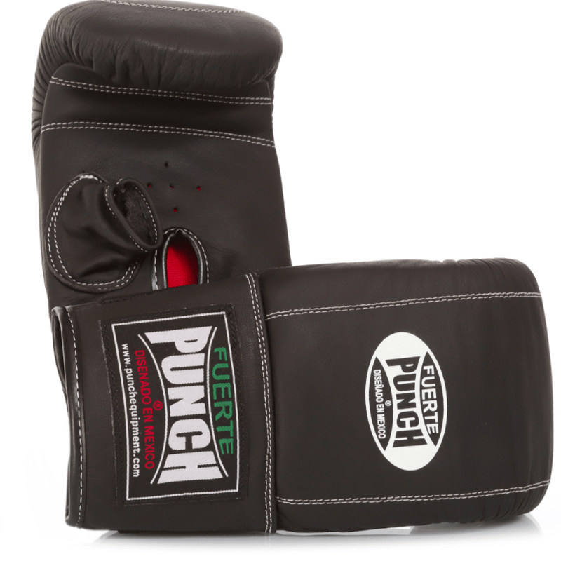 Punch Mexican Fuerte Boxing Bag Mitts, Matt Black