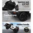 Electric Ride On Car Rigo Kids Patrol Police Ride On Cars Horn Music Remote Black - ONLINE ONLY