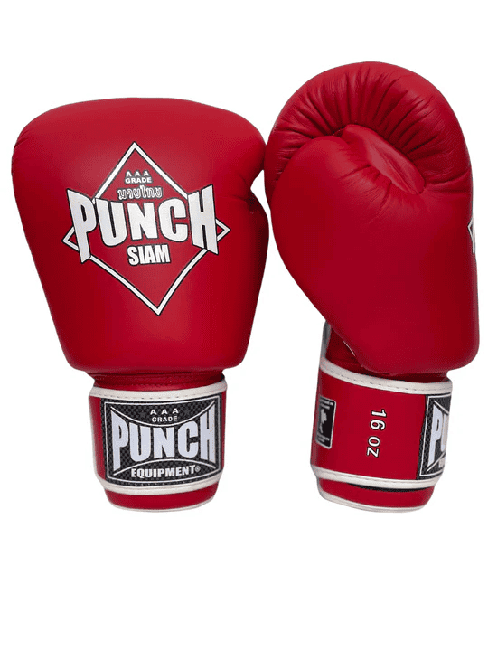 PUNCH Siam Leather Boxing Gloves, 16 oz