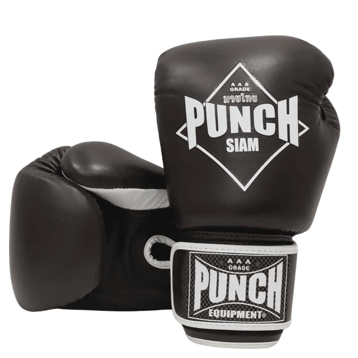 PUNCH Siam Leather Boxing Gloves, 12OZ - Chocolate color