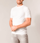 Swedish Posture - Posture Reminder T-Shirt for Men - Posture Corrector, Black or White