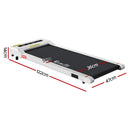 EFit Treadmill Electric Walking Pad Under Desk Home Gym Fitness 360mm White - ONLINE ONLY