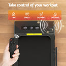 EFit Treadmill Electric Walking Pad Under Desk Home Gym Fitness 380mm Black - ONLINE ONLY