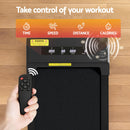 EFit Treadmill Electric Walking Pad Under Desk Home Gym Fitness 400mm Black - ONLINE ONLY