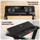 Efit Treadmill Electric Home Gym Fitness Exercise Fully Foldable 450mm Black - ONLINE ONLY