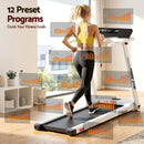 Efit Treadmill Electric Home Gym Fitness Exercise Fully Foldable 450mm White - ONLINE ONLY