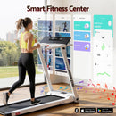 Efit Treadmill Electric Home Gym Fitness Exercise Fully Foldable 450mm White - ONLINE ONLY