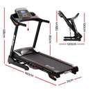 Efit Treadmill Electric Auto Incline Home Gym Fitness Exercise Machine 480mm - ONLINE ONLY