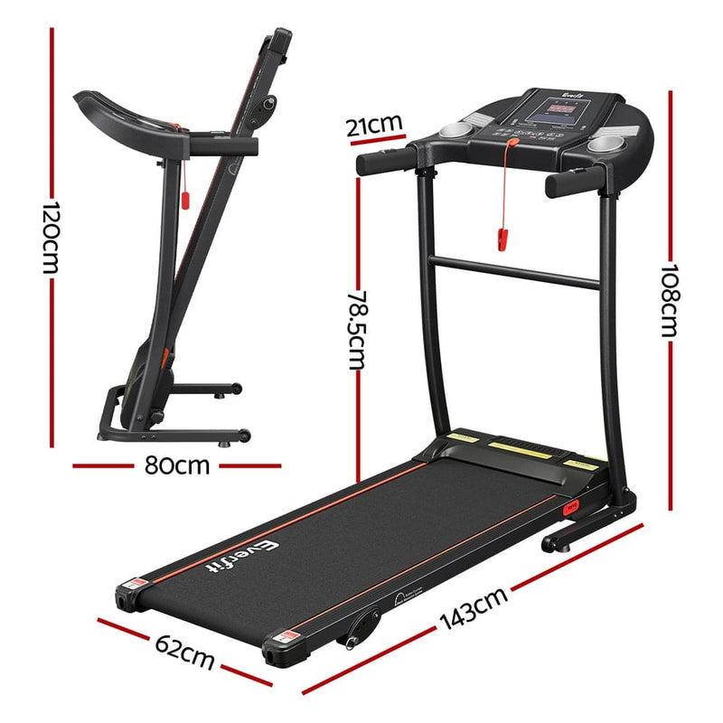 EFit Treadmill Electric Home Gym Fitness Exercise Equipment Incline 400mm - ONLINE ONLY