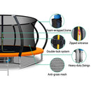 14ft Trampoline Everfit Kids Trampoline Rebounder w/ Ladder Basketball Hoop Orange - ONLINE ONLY