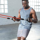 PTP Total Resistance System- 5 Power Tubes, Power Handles, Ankle Straps, Door Anchor & Carry Bag- A Gym In A Bag