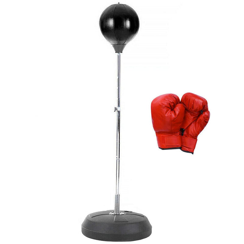 Free-Standing Boxing Set: PU Punching Ball & Boxing Gloves - ONLINE ONLY