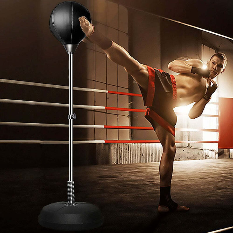 Free-Standing Boxing Set: PU Punching Ball & Boxing Gloves - ONLINE ONLY