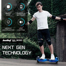 BULLET Electric Hoverboard Scooter 6.5 Inch Wheels, Colour LED Lighting, Carry Bag, Gen III Blue Galaxy  - ONLINE ONLY