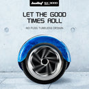 BULLET Electric Hoverboard Scooter 6.5 Inch Wheels, Colour LED Lighting, Carry Bag, Gen III Blue Galaxy  - ONLINE ONLY