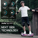 BULLET Electric Hoverboard Scooter 6.5 Inch Wheels, Colour LED Lighting, Carry Bag, Gen III Pink Cam  - ONLINE ONLY