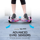BULLET Electric Hoverboard Scooter 6.5 Inch Wheels, Colour LED Lighting, Carry Bag, Gen III Pink Cam  - ONLINE ONLY