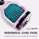 BULLET Electric Hoverboard Scooter 6.5 Inch Wheels, Colour LED Lighting, Carry Bag, Gen III Pink Cam  - ONLINE ONLY