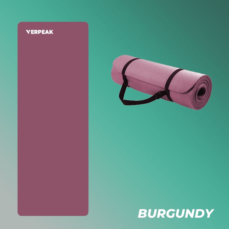 VP NBR Yoga Mat 2.0CM Burgundy - ONLINE ONLY