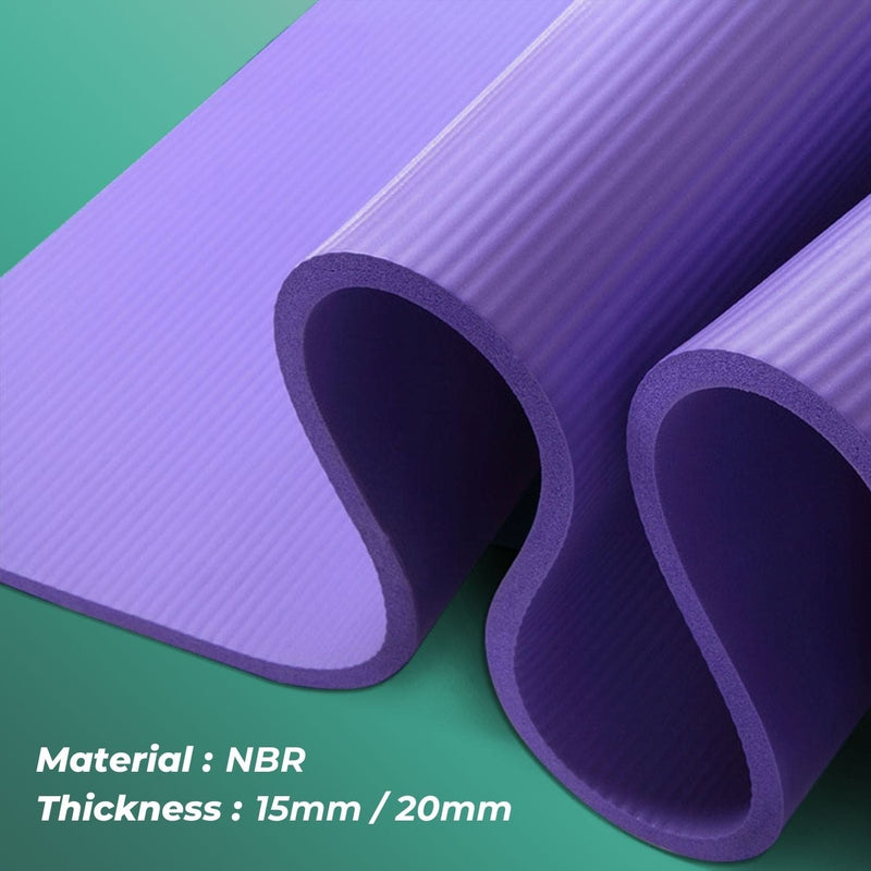 VP NBR Yoga Mat 2.0CM Purple - ONLINE ONLY