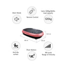 Pink Mini Vibration Platform - Magnet Therapy Vibrating Machine Exercise Plate - ONLINE ONLY