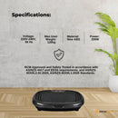 Black Mini Vibration Platform - Magnet Therapy Vibrating Machine Exercise Plate - ONLINE ONLY