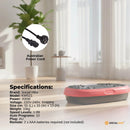 Social Hike 60cm Vibration Plate Machine Full Body Exercise Platform Red - ONLINE ONLY