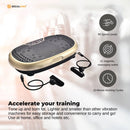 Gold Mini Vibration Platform Magnet Therapy Vibrating Machine Exercise Plate - ONLINE ONLY