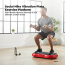 Social Hike Red Vibration Machine Platform - Exercise Plate Whole Body Workout - ONLINE ONLY