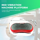 Social Hike Red Vibration Machine Platform - Exercise Plate Whole Body Workout - ONLINE ONLY