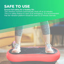 Social Hike Red Vibration Machine Platform - Exercise Plate Whole Body Workout - ONLINE ONLY