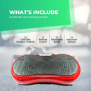Social Hike Red Vibration Machine Platform - Exercise Plate Whole Body Workout - ONLINE ONLY
