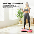 Social Hike Pink Vibration Machine Platform - Exercise Plate - Whole Body Workout - ONLINE ONLY