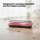Social Hike Pink Vibration Machine Platform - Exercise Plate - Whole Body Workout - ONLINE ONLY