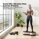 Social Hike Rose Gold Vibration Machine Platform - Exercise Plate Whole Body Workout - ONLINE ONLY