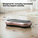 Social Hike Rose Gold Vibration Machine Platform - Exercise Plate Whole Body Workout - ONLINE ONLY