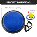 Powertrain 58cm Half Yoga Ball Balance Trainer Anti-Slip Stability Dome (Blue) - ONLINE ONLY