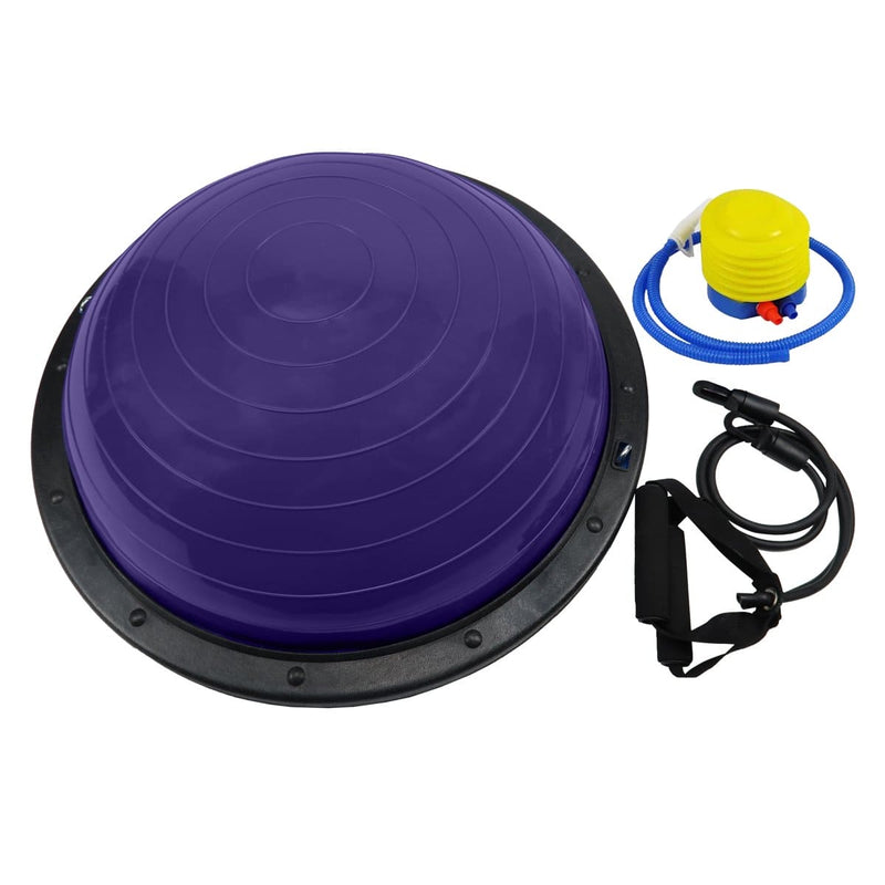 Powertrain Fitness Yoga Ball Home Gym Workout Balance Trainer Purple - ONLINE ONLY