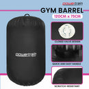 Powertrain Inflatable Air Barrel Gymnastics Roller 120cm x 75cm - Black PVC Tumbling Mat for Flips & Balance - ONLINE ONLY