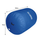 Powertrain Inflatable Air Barrel Gymnastics Roller 120cm x 75cm - Blue PVC Tumbling Mat for Flips & Balance - ONLINE ONLY