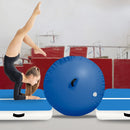 Powertrain Inflatable Air Barrel Gymnastics Roller 120cm x 75cm - Blue PVC Tumbling Mat for Flips & Balance - ONLINE ONLY