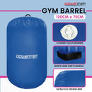 Powertrain Inflatable Air Barrel Gymnastics Roller 120cm x 75cm - Blue PVC Tumbling Mat for Flips & Balance - ONLINE ONLY