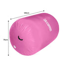 Powertrain Inflatable Air Barrel Gymnastics Roller 120cm x 75cm - Pink PVC Tumbling Mat for Flips & Balance - ONLINE ONLY