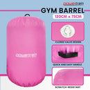 Powertrain Inflatable Air Barrel Gymnastics Roller 120cm x 75cm - Pink PVC Tumbling Mat for Flips & Balance - ONLINE ONLY