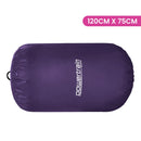 Powertrain Inflatable Air Barrel Gymnastics Roller 120cm x 75cm - Purple PVC Tumbling Mat for Flips & Balance - ONLINE ONLY