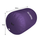 Powertrain Inflatable Air Barrel Gymnastics Roller 120cm x 75cm - Purple PVC Tumbling Mat for Flips & Balance - ONLINE ONLY