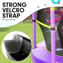 Kahuna 4.5ft Trampoline Round Free Safety Net Spring Pad Cover Mat Outdoor Yellow Purple - ONLINE ONLY