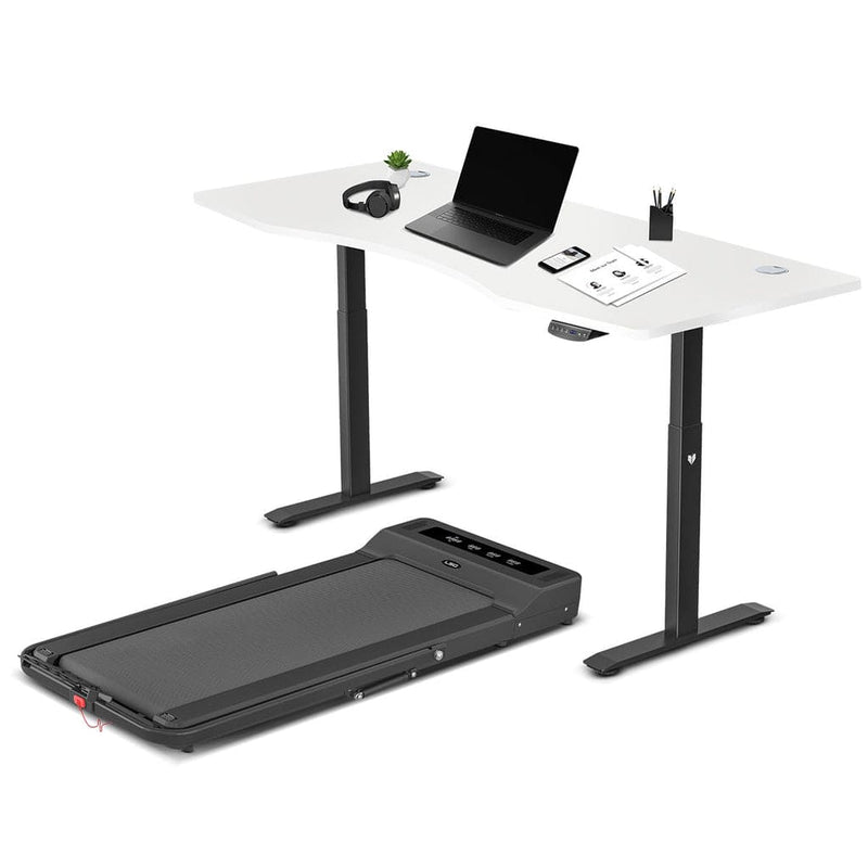 LSG Nimbus Walking Pad Treadmill + ErgoDesk Automatic Standing Desk 1800mm (White) - ONLINE ONLY